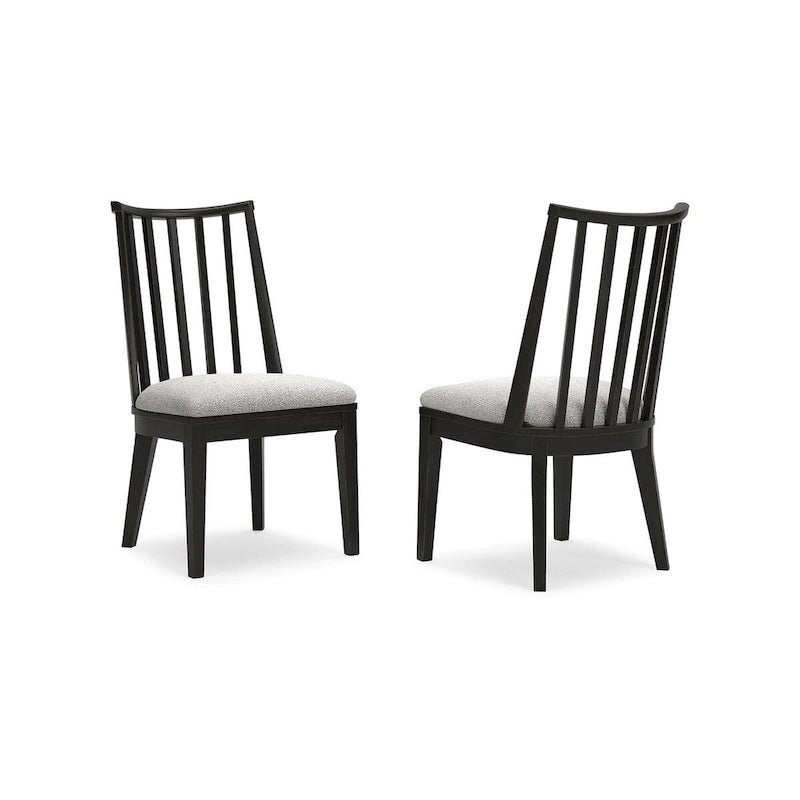 Signature Design by Ashley Galliden Chaise de salle à manger noire - 20,5 larg. x 23,25 prof. x 37 haut.
