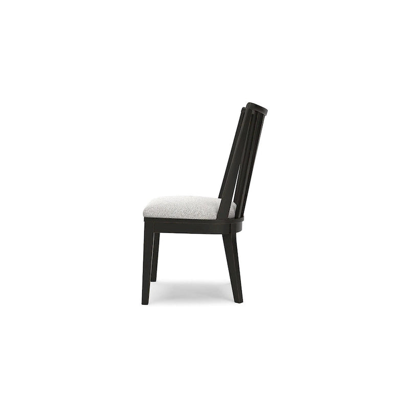 Signature Design by Ashley Galliden Chaise de salle à manger noire - 20,5 larg. x 23,25 prof. x 37 haut.