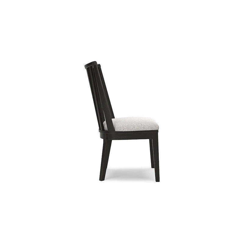 Signature Design by Ashley Galliden Chaise de salle à manger noire - 20,5 larg. x 23,25 prof. x 37 haut.