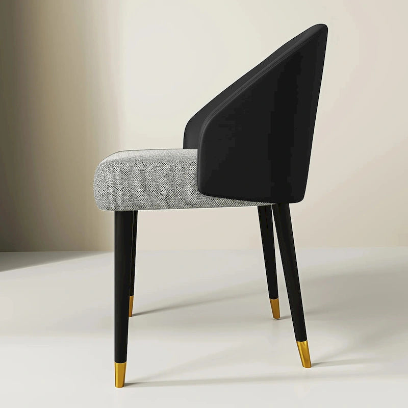 Ensemble de salle à manger rectangulaire extensible en pierre frittée à pieds croisés de 9 pièces avec 8 chaises pour la maison ou la villa