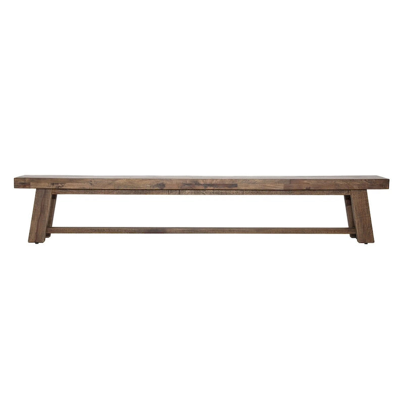 Banc d'appoint Rockridge en bois de manguier, brun moyen