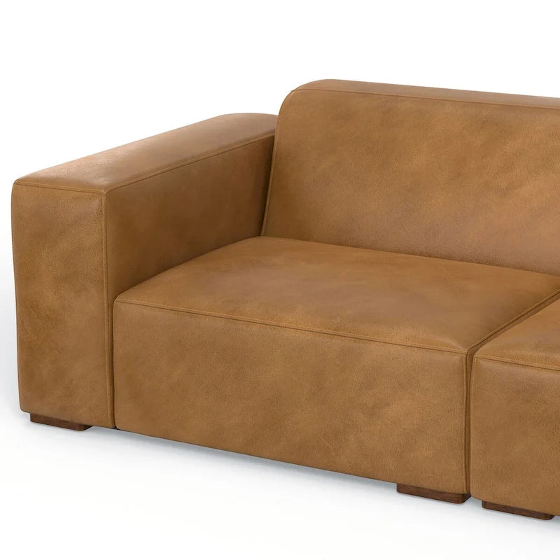Ensemble modulaire canapé 2 places et pouf WYNDENHALL Biggs