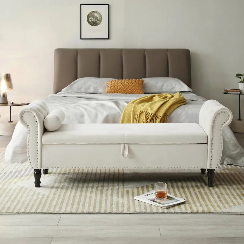 Banc de bout de lit rembourré KATA