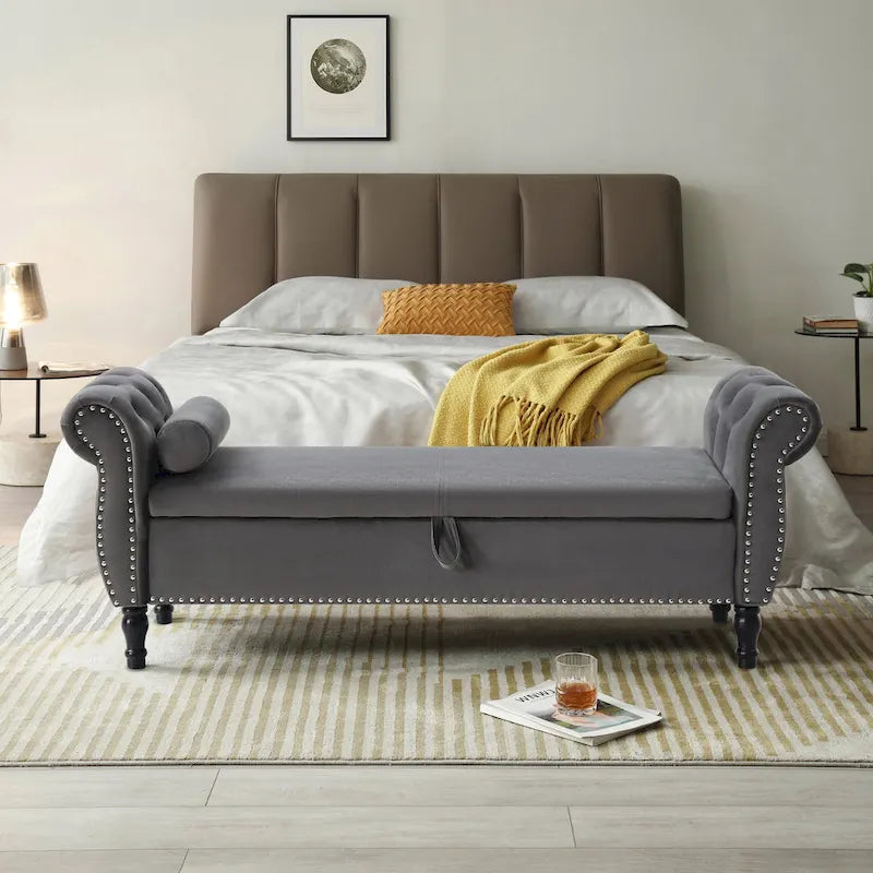 Banc de bout de lit rembourré KATA