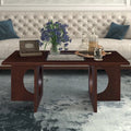Table basse rectangulaire en bois contemporaine 47