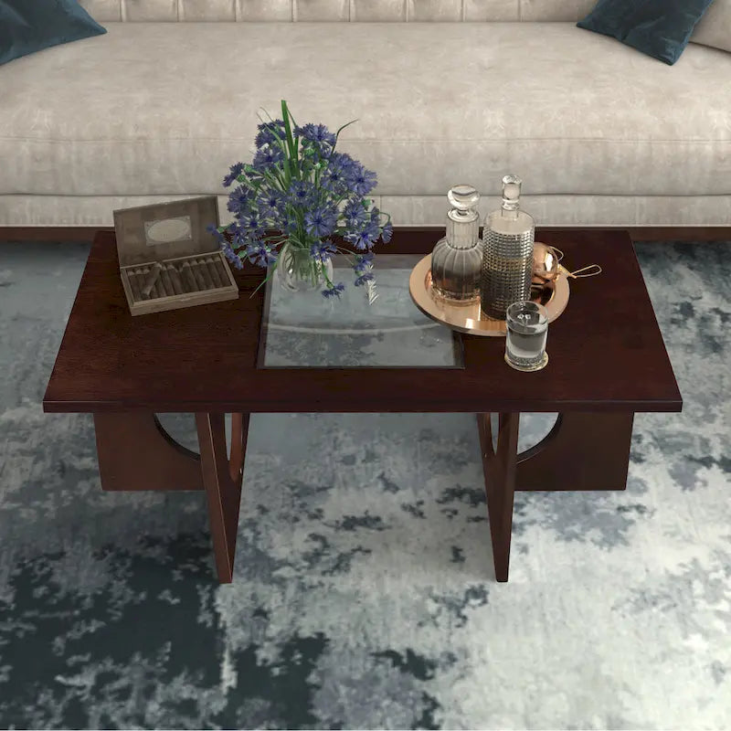Table basse rectangulaire en bois contemporaine 47