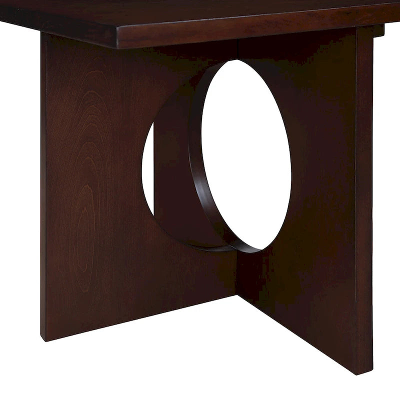 Table basse rectangulaire en bois contemporaine 47