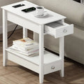 Table d'appoint avec station de recharge - 23,62P x 11,81L x 23,62H