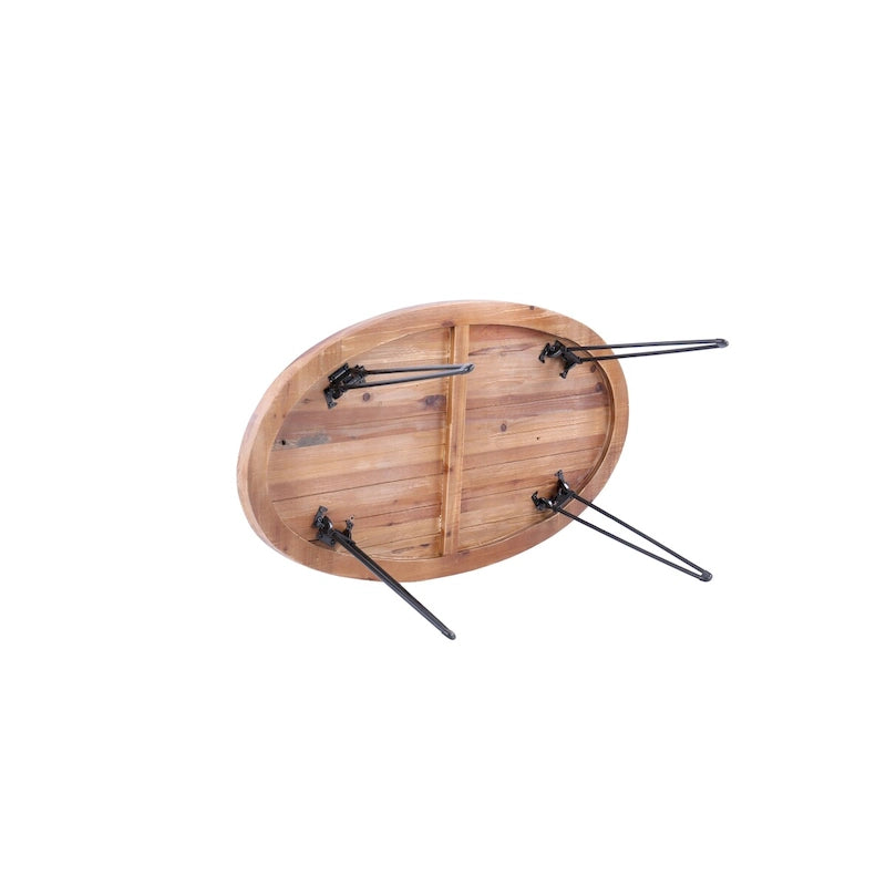 Table basse pliable en bois recyclé pour votre salon