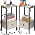 Table d'appoint avec station de recharge - 11,8P x 15,7L x 23,6H