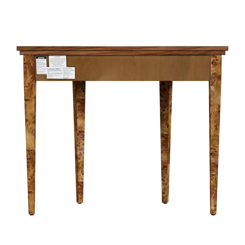 Table console demi-lune Hampton en loupe 36