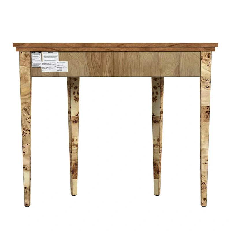 Table console demi-lune Hampton en loupe 36