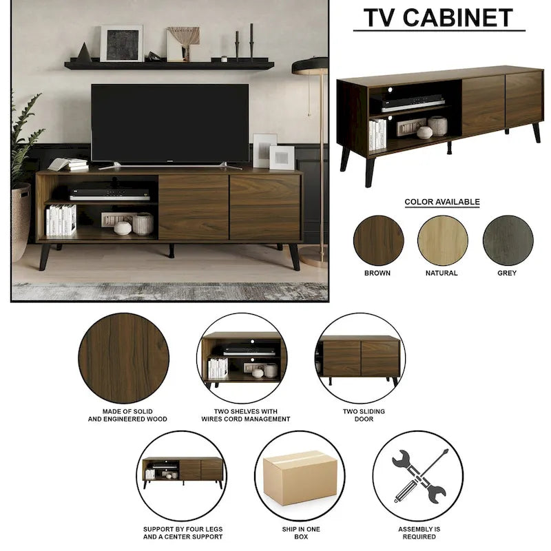 Meuble TV console contemporain CraftPorch