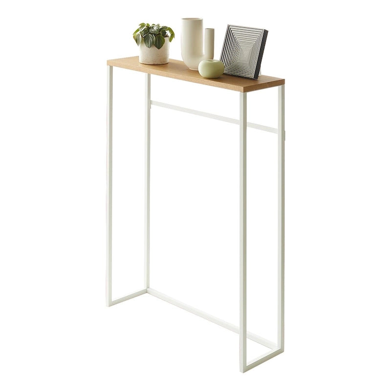 Console de table étroite Yamazaki Home, Acier, Charge max. 5 kg - L 18,5 x l 60 x H 80,5 cm