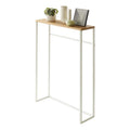 Console de table étroite Yamazaki Home, Acier, Charge max. 5 kg - L 18,5 x l 60 x H 80,5 cm