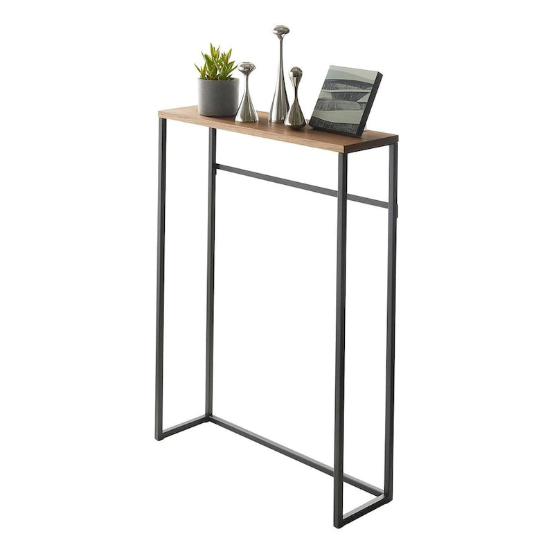 Console de table étroite Yamazaki Home, Acier, Charge max. 5 kg - L 18,5 x l 60 x H 80,5 cm