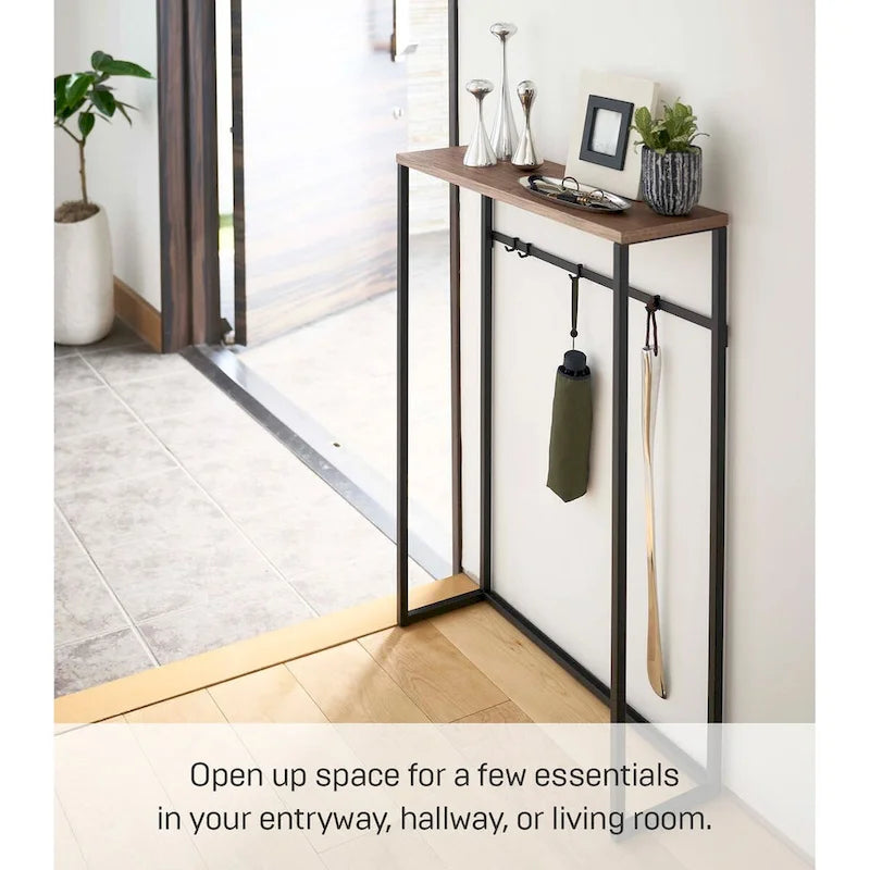 Console de table étroite Yamazaki Home, Acier, Charge max. 5 kg - L 18,5 x l 60 x H 80,5 cm