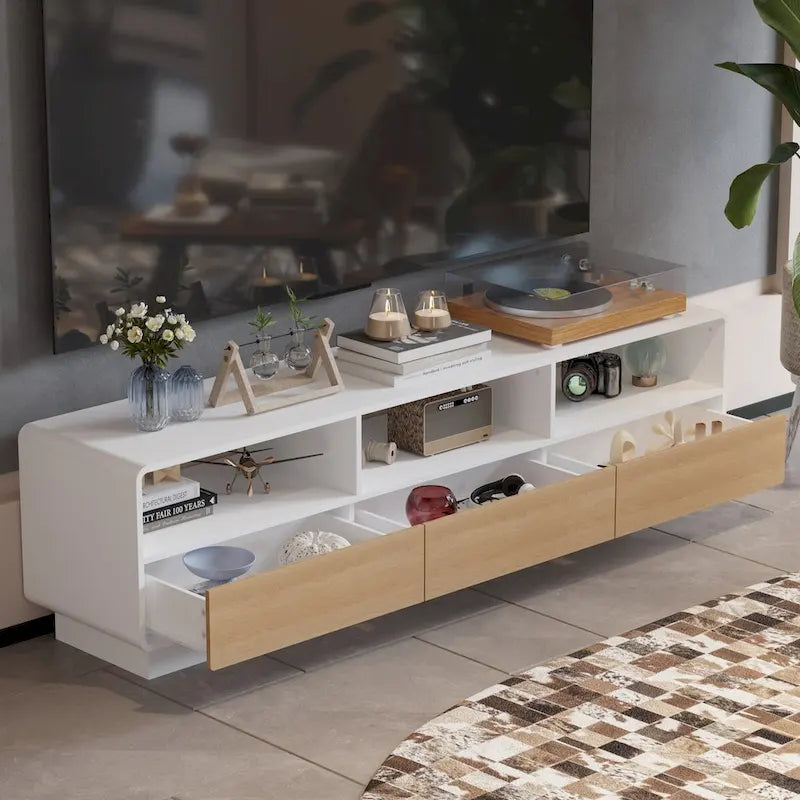 Meuble TV tiroir innovant Rebound : fusion de fonctionnalité et de style - 70,9