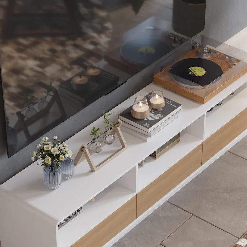 Meuble TV tiroir innovant Rebound : fusion de fonctionnalité et de style - 70,9