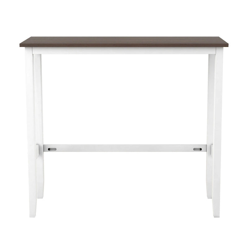 Ensemble de 3 pièces de salle à manger rectangulaire en bois pour bar