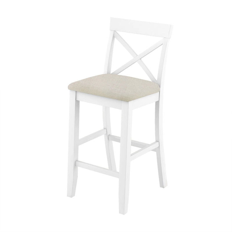 Ensemble de 3 pièces de salle à manger rectangulaire en bois pour bar