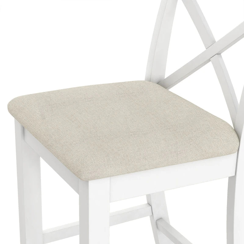 Ensemble de 3 pièces de salle à manger rectangulaire en bois pour bar