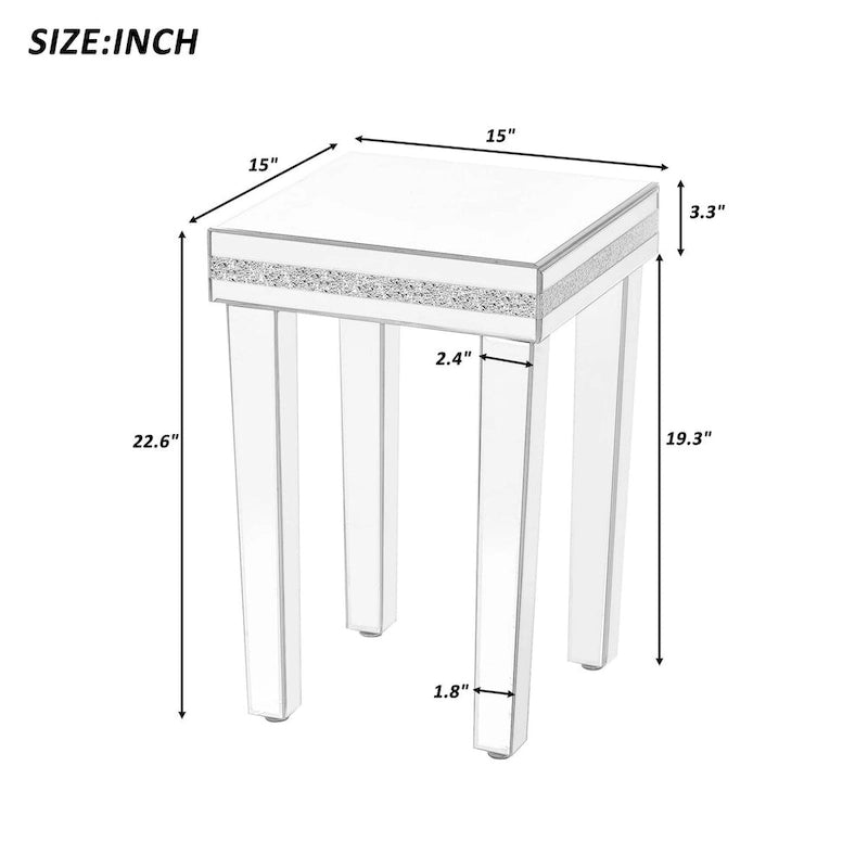 Table basse avec 2 tables d'appoint – Lot de 3