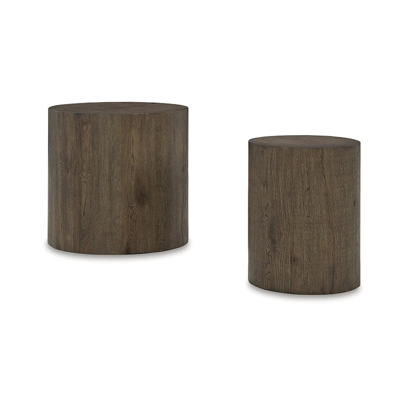 Signature Design by Ashley Cammund Table d'appoint marron (lot de 2) - 20 L x 20 P x 20,13 H