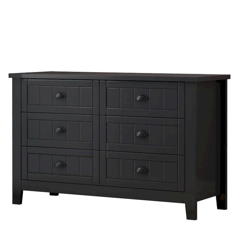 Commode de chevet, Bar de rangement, Meuble d'appoint, Buffet, Cadre en bois massif, Panneau de porte en plastique, Poignée coquille rétro