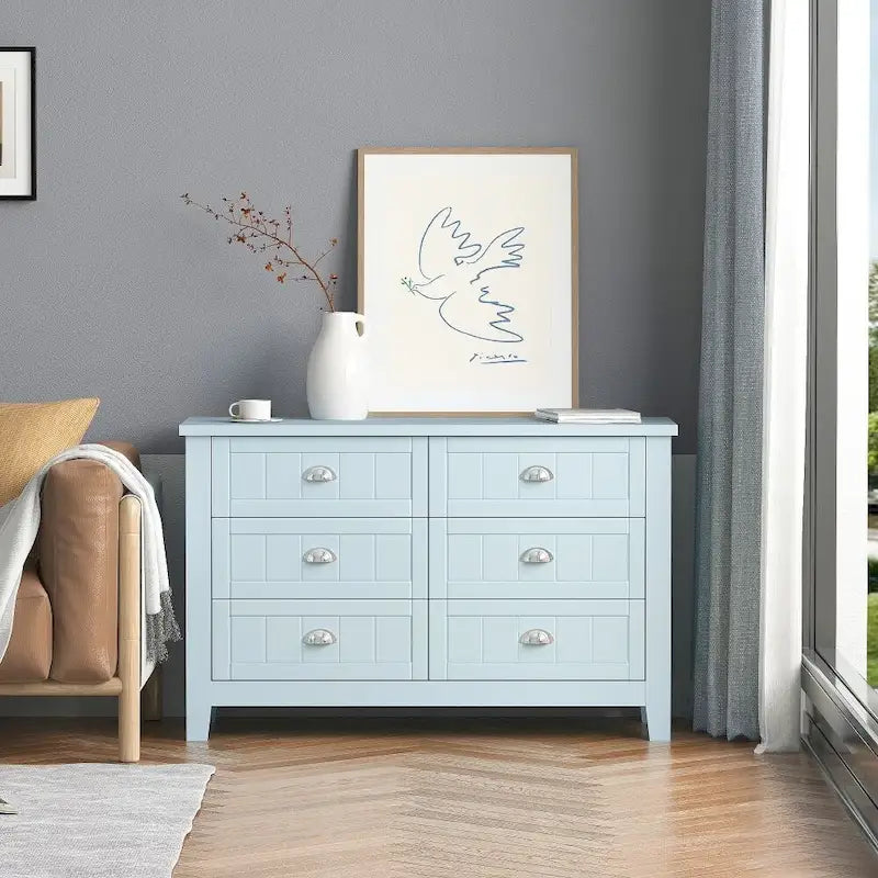 Commode de chevet, Bar de rangement, Meuble d'appoint, Buffet, Cadre en bois massif, Panneau de porte en plastique, Poignée coquille rétro