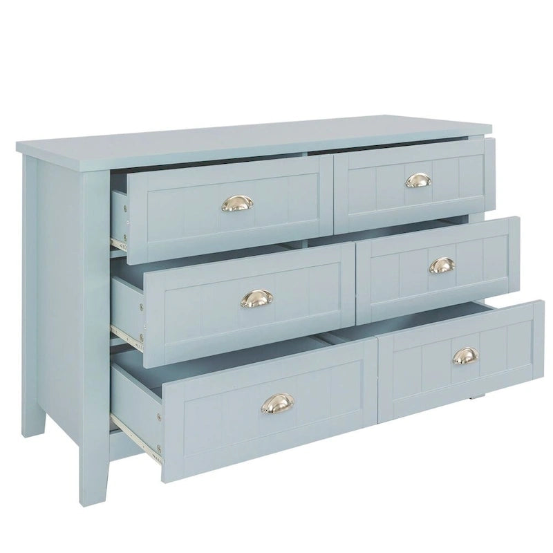 Commode de chevet, Bar de rangement, Meuble d'appoint, Buffet, Cadre en bois massif, Panneau de porte en plastique, Poignée coquille rétro
