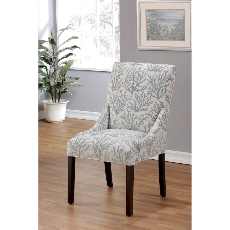 Chaise de salle à manger Marie à accoudoirs inclinés transitionnels