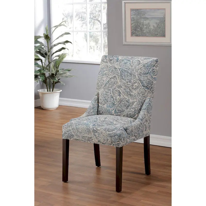 Chaise de salle à manger Marie à accoudoirs inclinés transitionnels