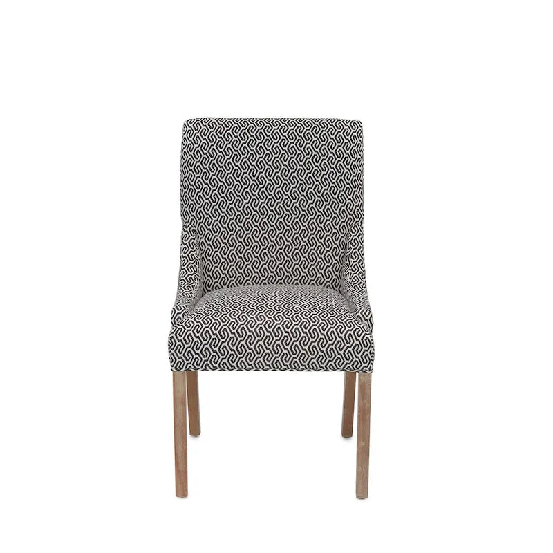 Chaise de salle à manger Marie à accoudoirs inclinés transitionnels