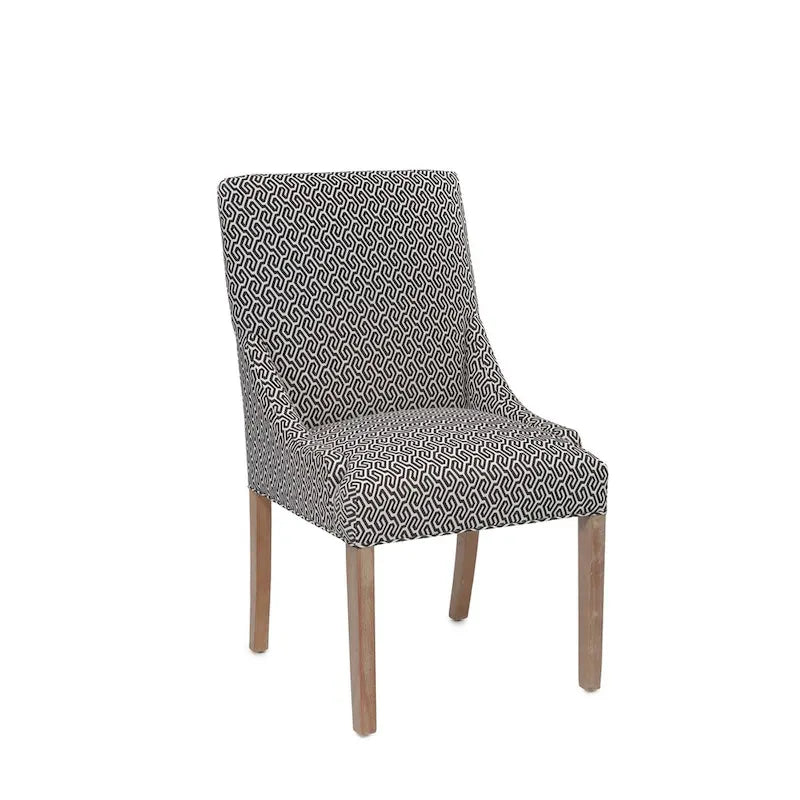 Chaise de salle à manger Marie à accoudoirs inclinés transitionnels