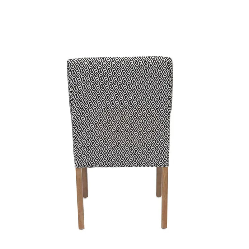 Chaise de salle à manger Marie à accoudoirs inclinés transitionnels