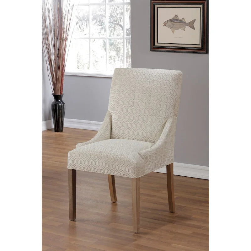 Chaise de salle à manger Marie à accoudoirs inclinés transitionnels