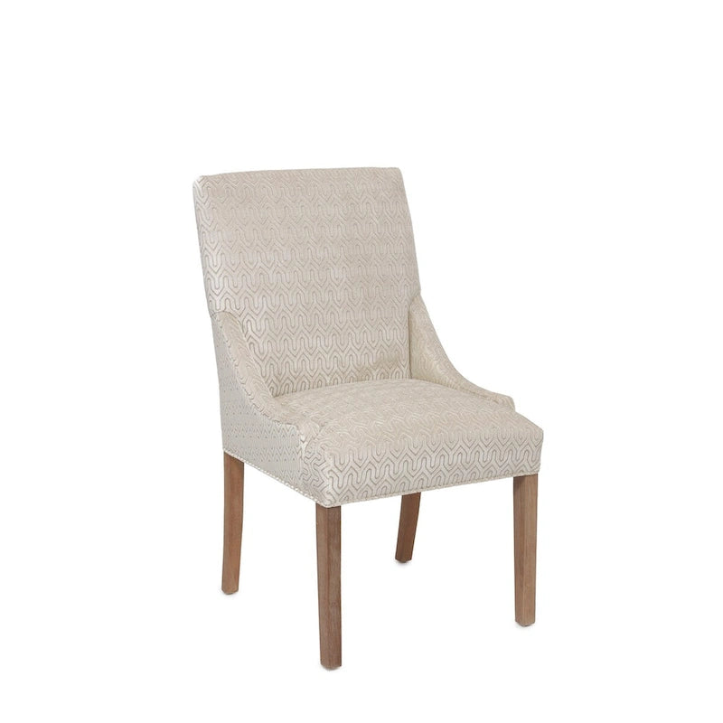 Chaise de salle à manger Marie à accoudoirs inclinés transitionnels