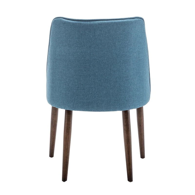 Porthos Home – Chaises de salle à manger Nev en tissu avec pieds en bois, lot de 2