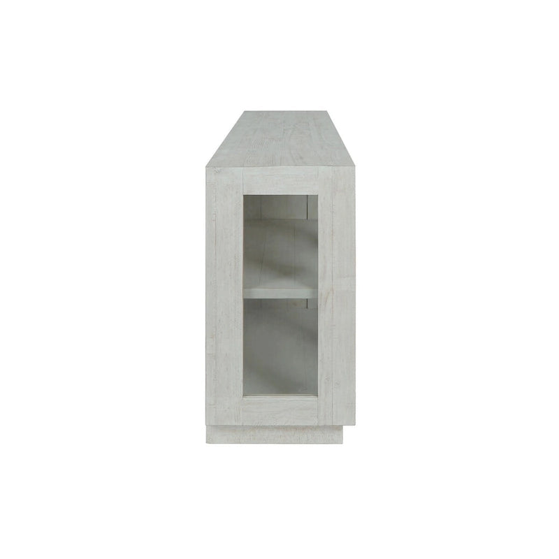 Bahut Classic Home Larson 90 en pin recyclé et verre