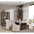 Table à manger Ollie 82 en stratifié travertin de Kosas Home, coloris marron