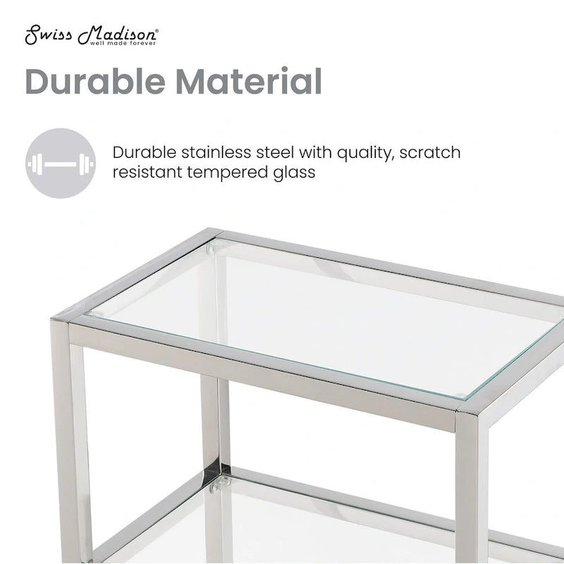 Meuble mural de salle de bain Pierre 16X20X10 en chrome