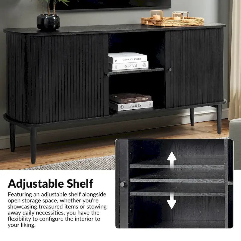 Buffet Franz Modern 63 po avec étagère réglable par HULALA HOME