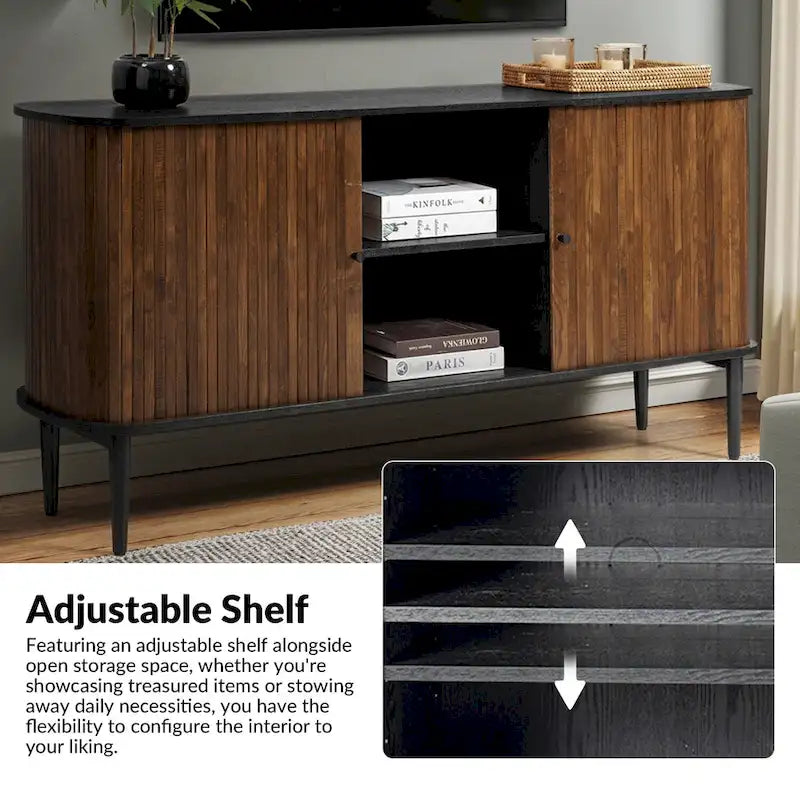 Buffet Franz Modern 63 po avec étagère réglable par HULALA HOME