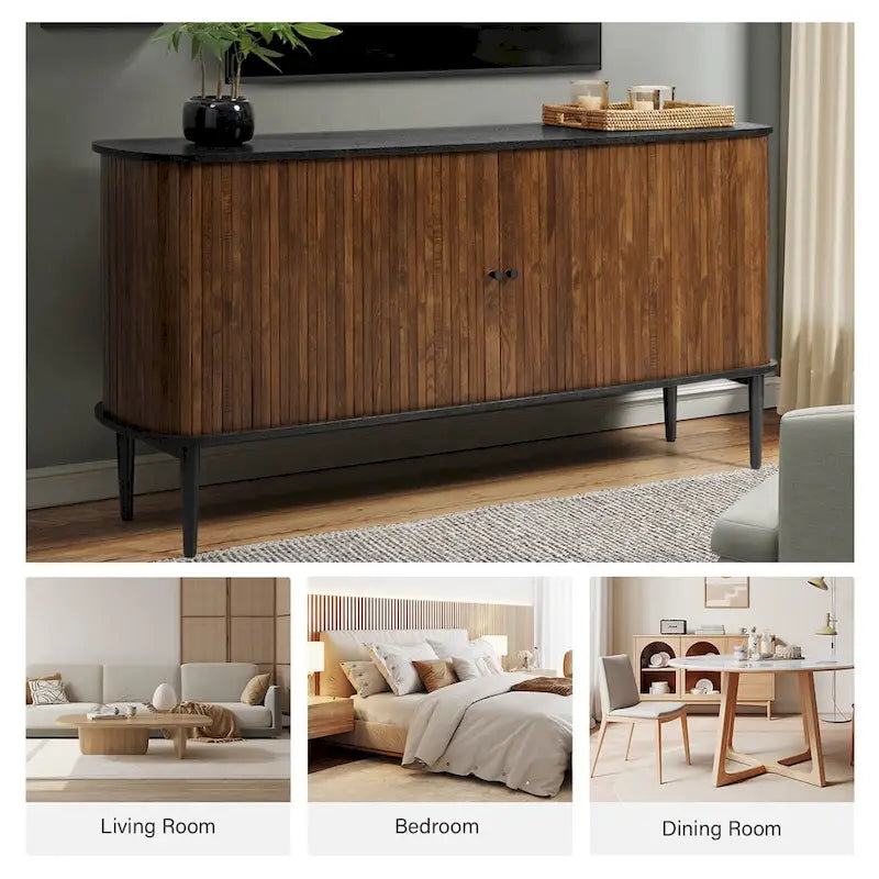 Buffet Franz Modern 63 po avec étagère réglable par HULALA HOME