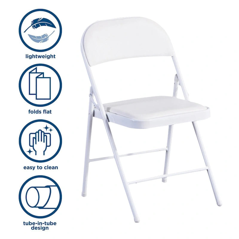 Chaise pliante rembourrée Commercialine (lot de 4)