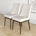 Chaise de salle à manger moderne Grayson Mid Century beige (lot de 2)