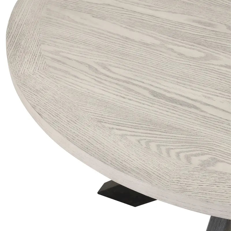 Table à manger ronde Gates Roundhill Furniture, gris