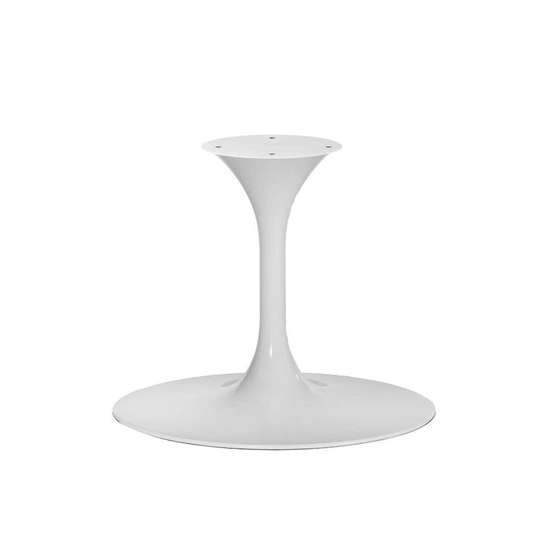 Table à manger ovale Tulip en marbre (petite taille) - Blanc