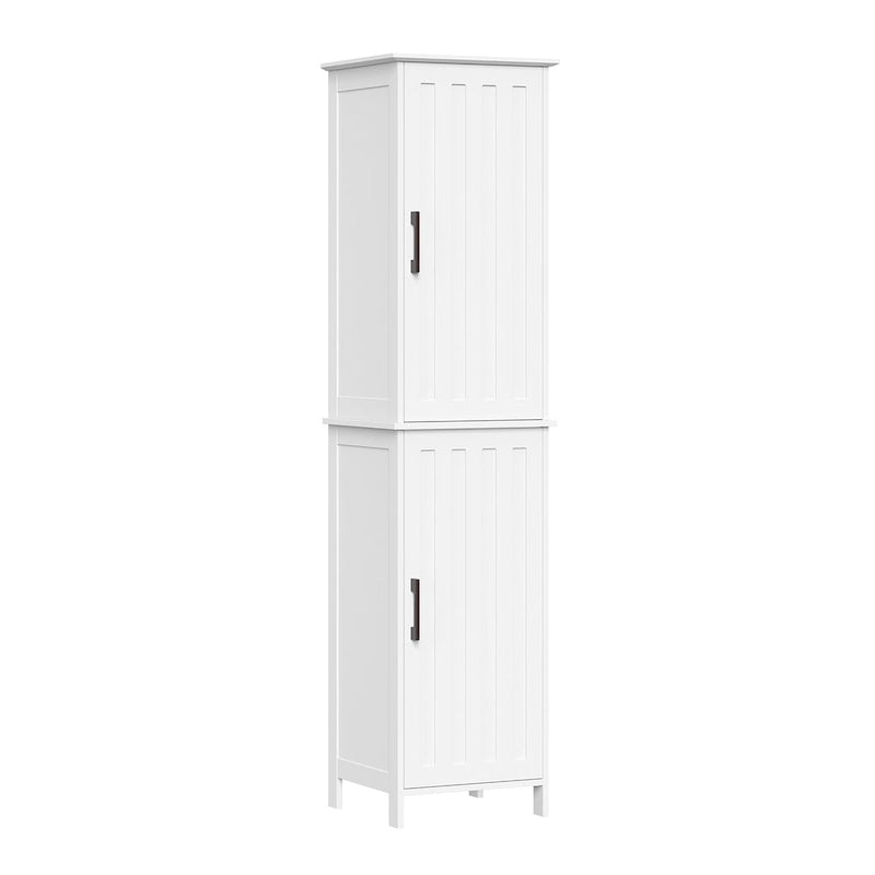 Meuble de rangement haut de salle de bain RiverRidge Home Monroe avec portes et étagères réglables - Blanc